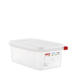 Araven Cubeta con Tapa GN 1/4 2.8 Litros 265x162x100 mm Polipropileno OVIPLAS CUBETA C/T GN 1/4-100
