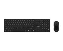 MSI FORGE K210 W COMBO Teclado Español y Ratón Inalámbrico Negro