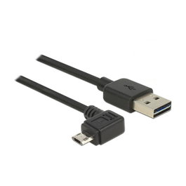 DeLOCK Cable EASY USB 2.0-A a Micro-B con conectores reversibles de 2 m