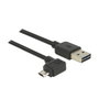 DeLOCK Cable EASY USB 2.0-A a Micro-B con conectores reversibles de 2 m