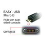 DeLOCK Cable EASY USB 2.0-A a Micro-B con conectores reversibles de 2 m