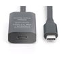 Digitus Cable Extensor USB-C a USB-C 5G 5m USB 3.2 Gen 1 Macho/Hembra Negro Activo