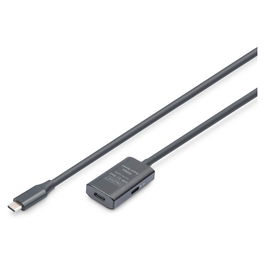 Digitus Cable Extensor USB-C a USB-C 5G 5m USB 3.2 Gen 1 Macho/Hembra Negro Activo