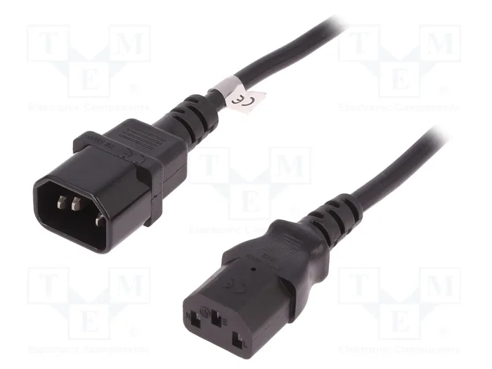 QOLTEC Cable de alimentación H05VV-F 3x1,5mm2 IEC C13 a IEC C14 1,8m QOLTEC Cable de alimentación H05VV-F 3x1,5mm2 IEC C13 a IEC C14 1,8m