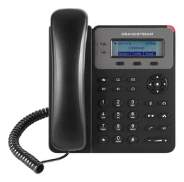 Grandstream Networks GXP1610 - Teléfono IP DECT con manos libres, pantalla LCD, agenda de 500 contactos, negro, para escritorio o pared