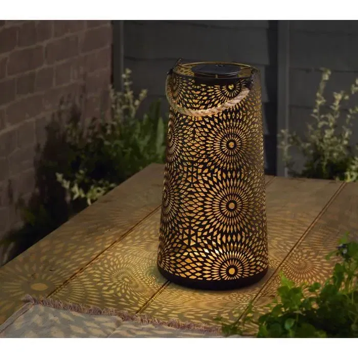 Smart Garden Farol Solar Muscat XL, LED Blanco Frío 5 Lúmenes, Metal 36.5 x 21.5 x 21.5 cm - SMA5050642100939