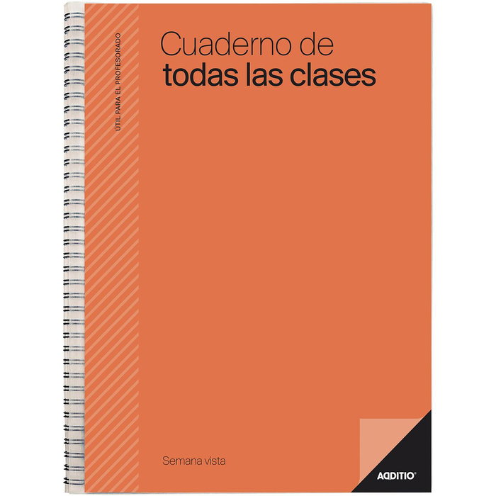 Additio Cuaderno de Todas las Clases para Profesorado, Programación Semanal Vertical