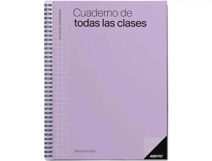 Additio Cuaderno de Todas las Clases para Profesorado, Programación Semanal Vertical Additio Cuaderno de Todas las Clases para Profesorado, Programación Semanal Vertical