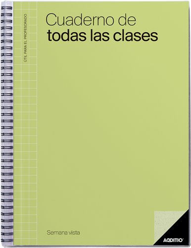 Additio Cuaderno de Todas las Clases para Profesorado, Programación Semanal Vertical