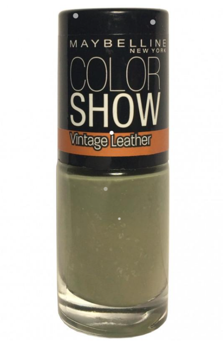 Color Show Vintage Leather, Esmalte de uñas, N.º 208, Salvia Verde Básico, 7 ml