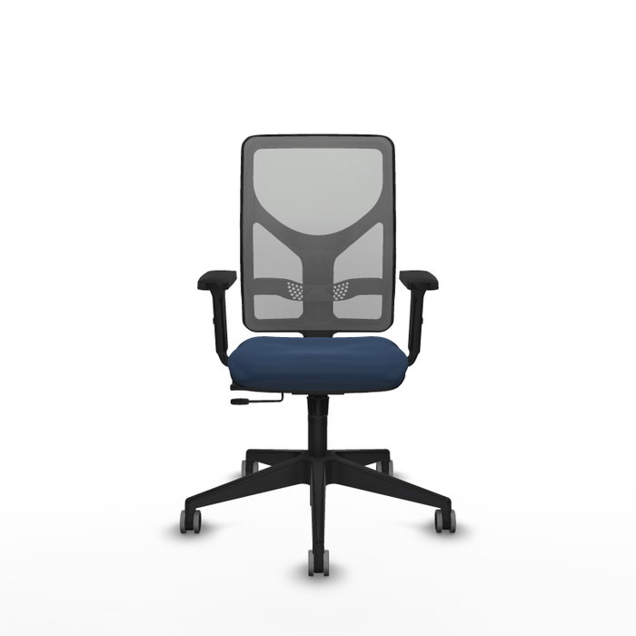 PIQUERAS Y CRESPO Silla de oficina Motilla Azul marino y Gris PIQUERAS Y CRESPO Silla de oficina Motilla Azul marino y Gris
