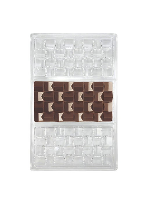 Quttin Molde Para Chocolate Surtido 17.5 cm Ancho x 2.5 cm Alto x 27.5 cm Largo (12 Unidades)