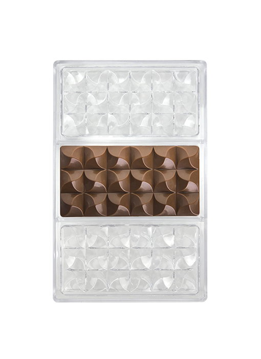 Quttin Molde Para Chocolate Surtido 17.5 cm Ancho x 2.5 cm Alto x 27.5 cm Largo (12 Unidades)