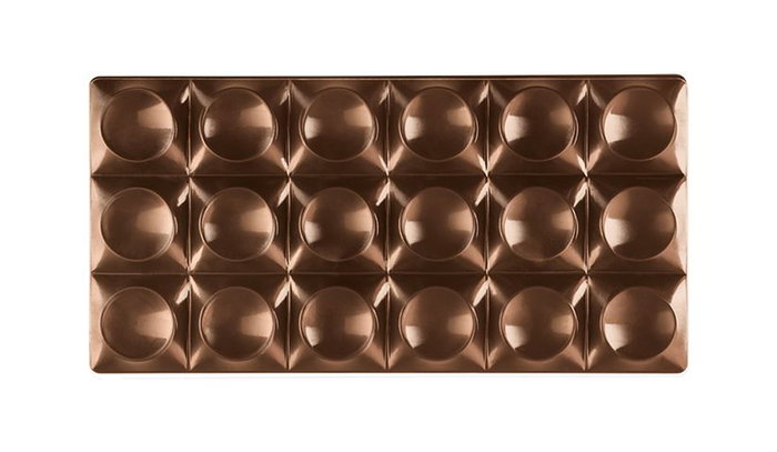 Quttin Molde Para Chocolate Surtido 17.5 cm Ancho x 2.5 cm Alto x 27.5 cm Largo (12 Unidades)