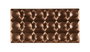 Quttin Molde Para Chocolate Surtido 17.5 cm Ancho x 2.5 cm Alto x 27.5 cm Largo (12 Unidades)