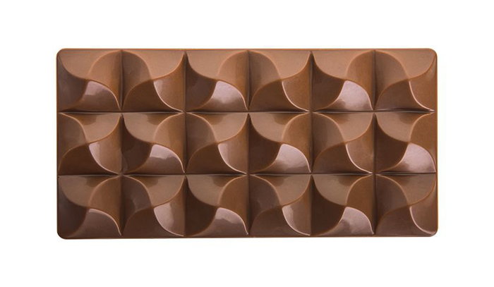 Quttin Molde Para Chocolate Surtido 17.5 cm Ancho x 2.5 cm Alto x 27.5 cm Largo (12 Unidades)