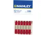 Manley Estuche de 12 Ceras Carmín 10mm