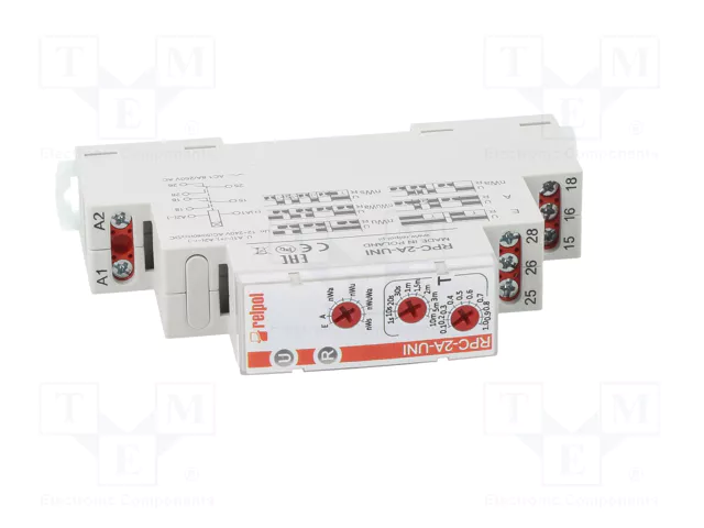 RELPOL RPC-2A-UNI Relé de tiempo DPDT 0,1s÷10min