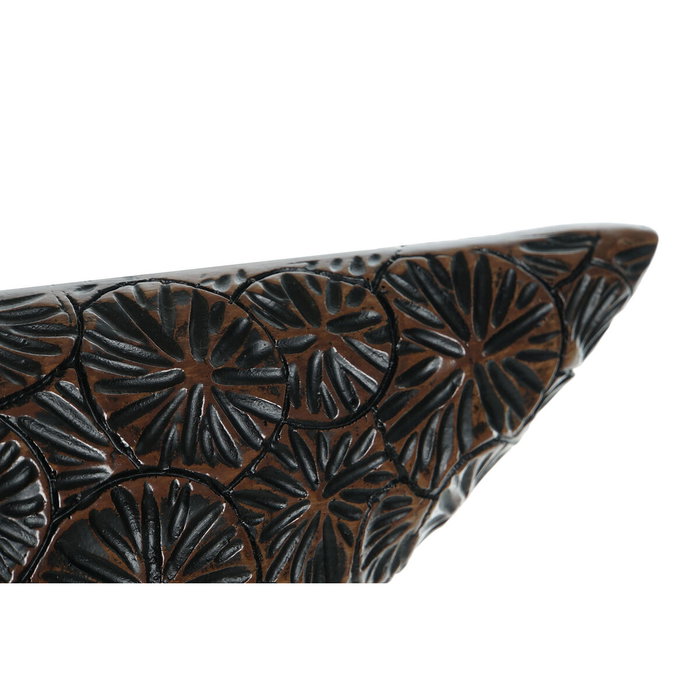 DKD Home Decor Centro de Mesa de Resina Marrón y Negro