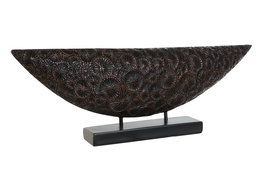 DKD Home Decor Decoración Colonial Marron Negro Resina 8 x 23 x 66 cm
