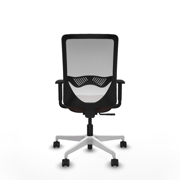 PIQUERAS Y CRESPO Silla de oficina Zulema con mecanismo Sincro, Marrón oscuro y Blanco PIQUERAS Y CRESPO Silla de oficina Zulema con mecanismo Sincro, Marrón oscuro y Blanco