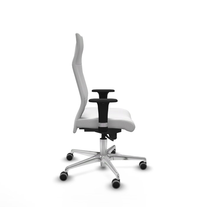 PIQUERAS Y CRESPO Sillón Albacete Blanco con Mecanismo Sincro y Base de Aluminio PIQUERAS Y CRESPO Sillón Albacete Blanco con Mecanismo Sincro y Base de Aluminio