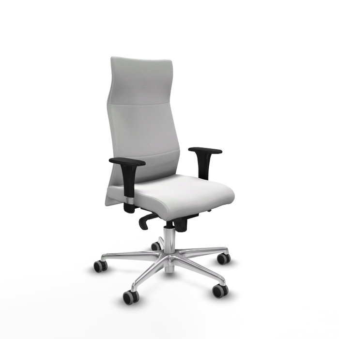 PIQUERAS Y CRESPO Sillón Albacete Blanco con Mecanismo Sincro y Base de Aluminio PIQUERAS Y CRESPO Sillón Albacete Blanco con Mecanismo Sincro y Base de Aluminio