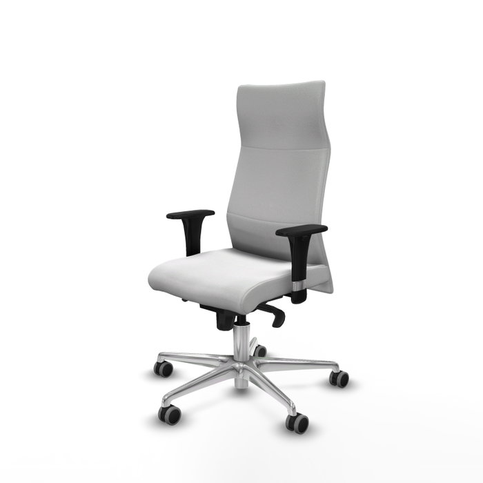 PIQUERAS Y CRESPO Sillón Albacete Blanco con Mecanismo Sincro y Base de Aluminio PIQUERAS Y CRESPO Sillón Albacete Blanco con Mecanismo Sincro y Base de Aluminio