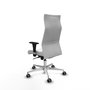 PIQUERAS Y CRESPO Sillón Albacete Blanco con Mecanismo Sincro y Base de Aluminio