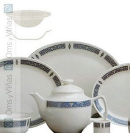 Steelite Cuenco de Postre Marina Azul, 13 cm (Set de 6)