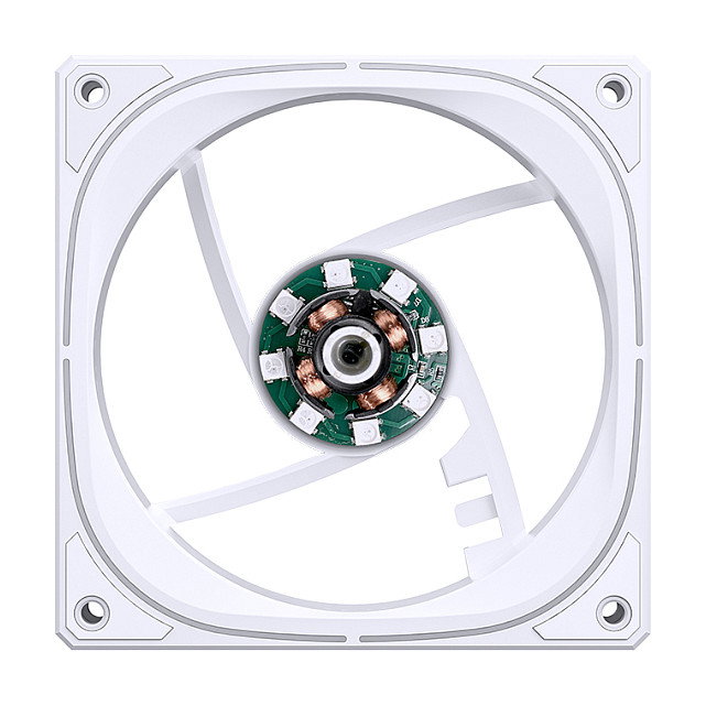 Jonsbo FR-505WR Ventilador ARGB Reverse Blade PWM 120mm Blanco
