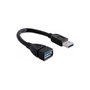 DeLOCK 82776 Cable de extensión USB tipo A 5 Gbps 15 cm Negro