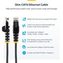 StarTech.com Cable de Red Slim Cat6 2.5m Púrpura UTP RJ45 - 250MHz 1000Mbps PoE++ 100W - LSZH - N6PAT250CMPLS