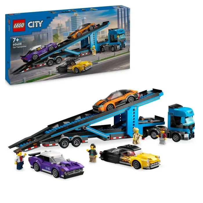 LEGO 60408 City Autotransporter mit Sportwagen Juego de construcción para 7 años LEGO 60408 City Autotransporter mit Sportwagen Juego de construcción para 7 años