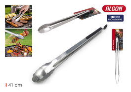 Inde Pinza de Barbacoa, 41 cm Largo, Pinzas para Parrilla Bbq, Acero Inoxidable, 3.18 kg (18 Unidades)