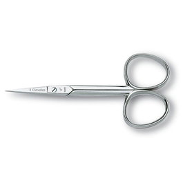 Tres Claveles Tijera Cutícula Recta 4" Acero Carbono Forjada en Caliente 10 cm