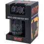 PYRAMID Set Taza y Calcetines AC/DC 315ml Talla 36-41