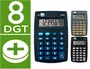 Liderpapel XF04 Calculadora de Bolsillo 8 Dígitos a Pila 99x64x9 mm Expositor 16 Unidades Colores Surtidos