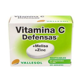 Vallesol Vitamina C Melisa Zinc 24 Comprimidos Masticables