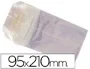 Blanca Bolsa Celofan 95x210 mm Paquete 100 Unidades Compostable Uso Alimentario