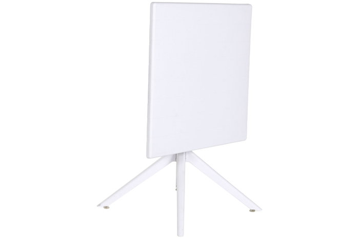 DKD Home Decor Mesa Terraza Y Jardin Blanco 70 x 70 x 75 cm Metal PP Reciclado