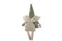 DKD Home Decor Decoracion Colgante Navidad Angel Beige Verde 12 Unidades 4 x 27 x 13 cm