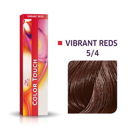 Color Touch, Sin amoníaco, Tinte de cabello semipermanente, 5/4 Light Brown Red, 60 ml