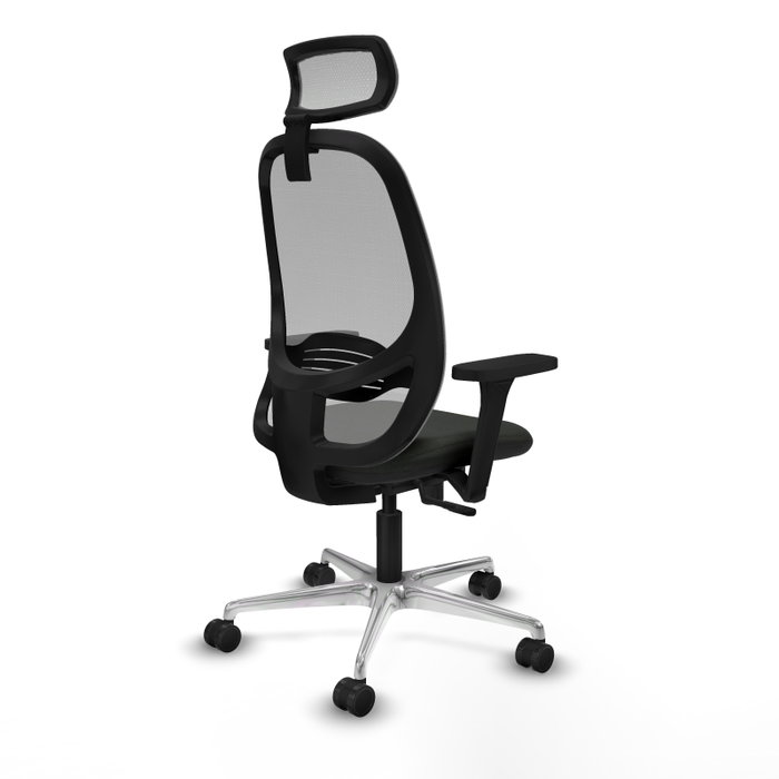 PIQUERAS Y CRESPO Silla de oficina Cilanco con mecanismo Sincro, Negro y Gris