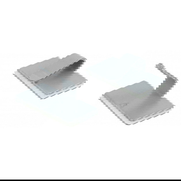 DeLOCK Abrazadera de Cable de Acero Autoadhesivo, 10 Piezas, 10 mm Ancho, 20 mm Profundidad, 11.6 mm Altura, Acero Inoxidable