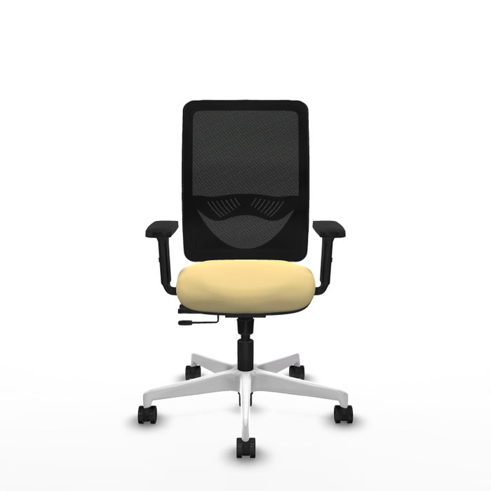 PIQUERAS Y CRESPO Silla de oficina Zulema con mecanismo Sincro/Traslack, Crema y Negro PIQUERAS Y CRESPO Silla de oficina Zulema con mecanismo Sincro/Traslack, Crema y Negro