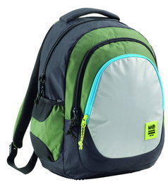 Miquelrius Mochila Triple Berlin Reciclada Rider Green MR19332, RPET, Puerto USB, Capacidad 30L
