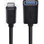 Belkin Adaptador USB-C a USB-A F2CU036BTBLK Negro