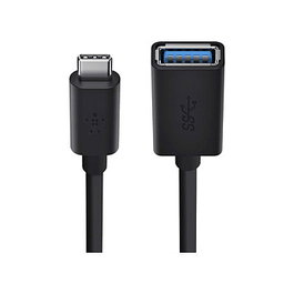 Belkin Adaptador USB-C a USB-A F2CU036BTBLK Negro