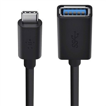Belkin F2CU036btBLK Cable USB-C a USB-A USB 3.2 Gen 1 (3.1 Gen 1) Negro 5 Gbps